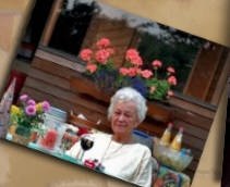 Geburtstag 2003, bei Irmgard im Garten